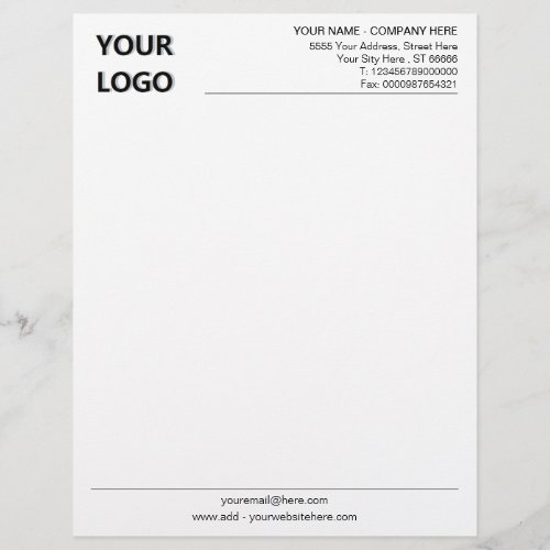 Your Logo Basic Business Office Classic Letterhead