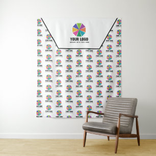 Your Logo Bigger & Pattern Promotional Backdrop
