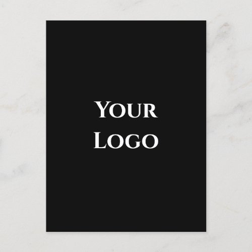 Your logo blank template black simple design card