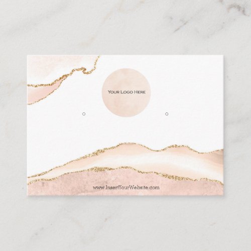 Your Logo Blush  Gold Large Business Card