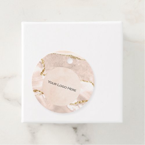 Your Logo Blush  Gold Price Tags
