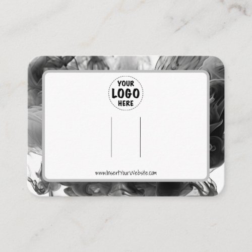 Your Logo Bow Hair Clip Display Card Horizontal