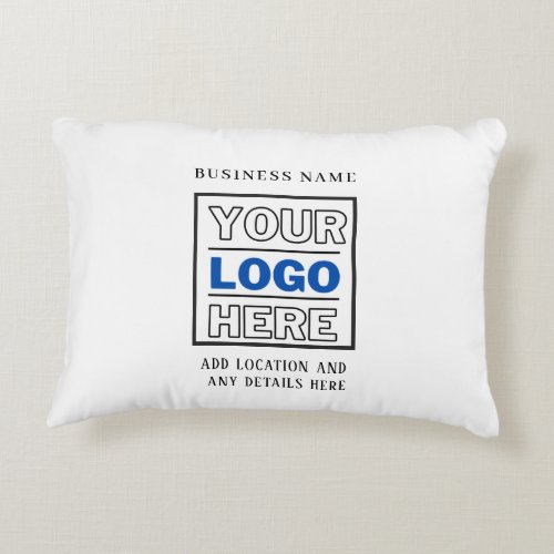 Your Logo Brand  Business Company  Accent Pillow