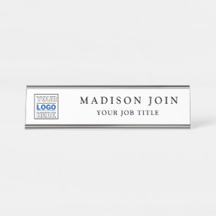Your Logo Brand Business Company Desk Name Plat Desk Name Plate