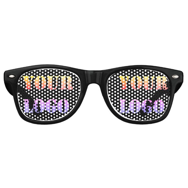 Your Logo Branded Business Party Sunglasses (Front)