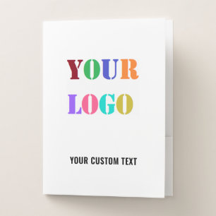 Your Logo Branded Business Pocket Folders Template