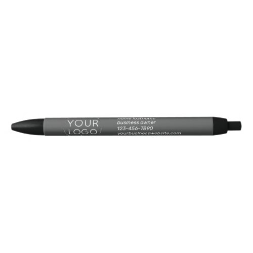 Your Logo Branded Promotional Custom Black Ink Pen