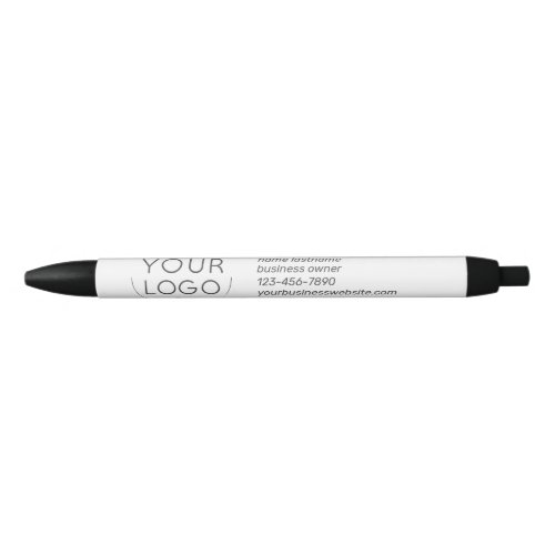 Your Logo Branded Promotional Custom Black Ink Pen