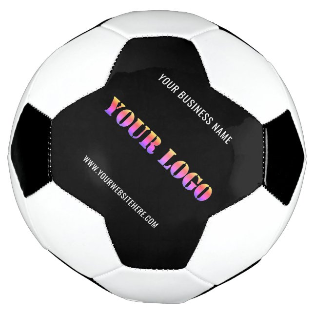 Your Logo Branded Promotional Soccer Ball Template (Rotated)
