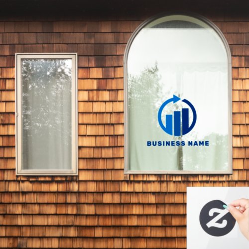 Your Logo  Business Accountant Modern Minimalist  Window Cling