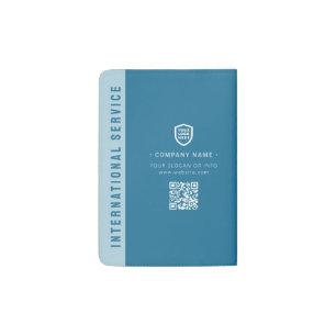 Your Logo Business Barcode   Modern Landmark Passport Holder