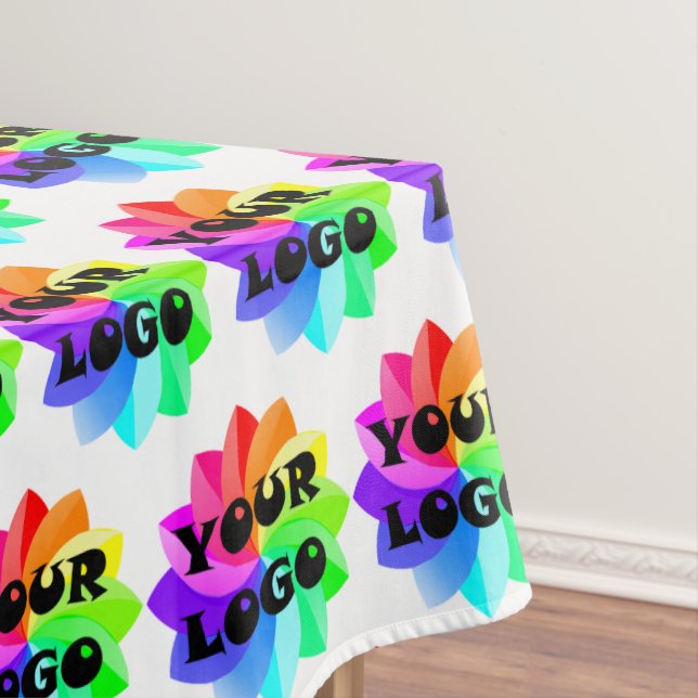 Your Logo Business Company Custom Logo Tablecloth (In Situ)