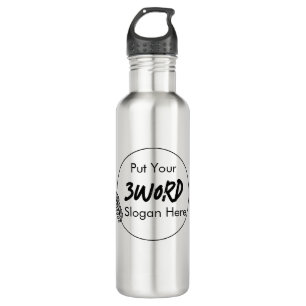 Your Logo Business Corporate Minimalist Elegance Stainless Steel Water Bottle