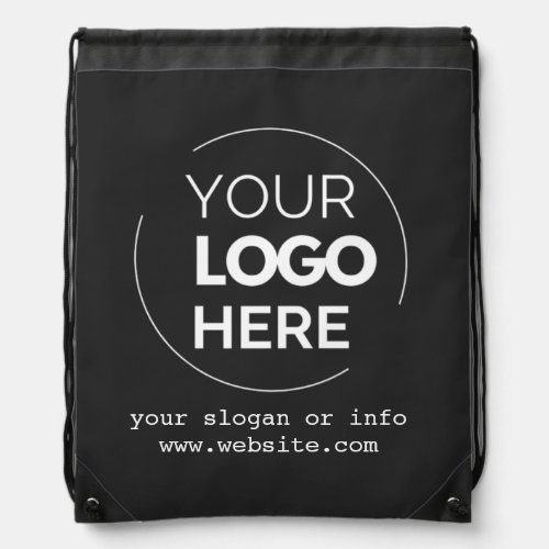 Your Logo  Business Corporate Modern Drawstring Bag