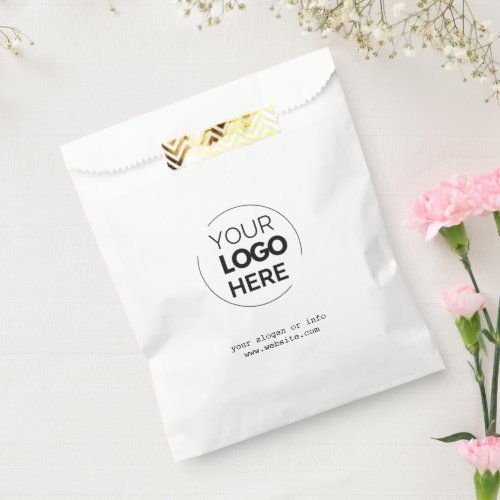 Your Logo  Business Corporate Modern Minimalist Favor Bag