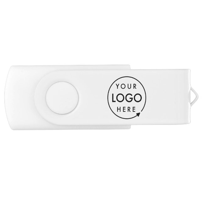 Your Logo | Business Corporate Modern Minimalist Flash Drive (Front)