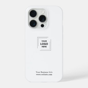 Your Logo Business Corporate Modern Minimalist iPhone 15 Pro Case