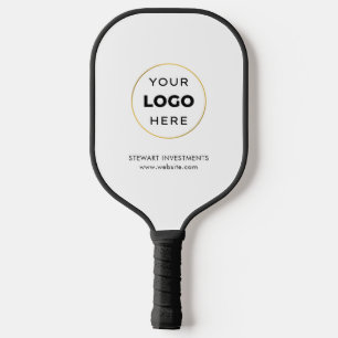 Your Logo Business Corporate White Pickleball Paddle
