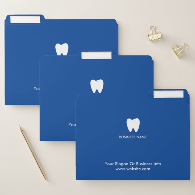 Your Logo | Business Dentist Modern Minimalist File Folder (Set)