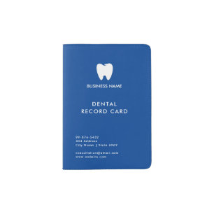 Your Logo Business Dentist Modern Minimalist Passport Holder