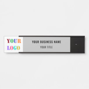 Your Logo Business Door Sign - Custom Colors