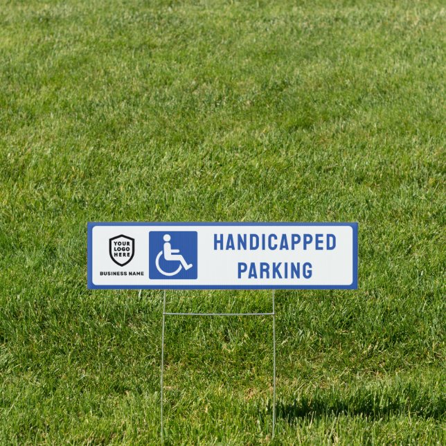 Your Logo Business | Handicapped Parking Sign  (Insitu)