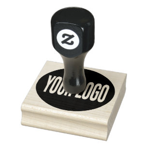 Your Logo Business Handle Rubber Stamp