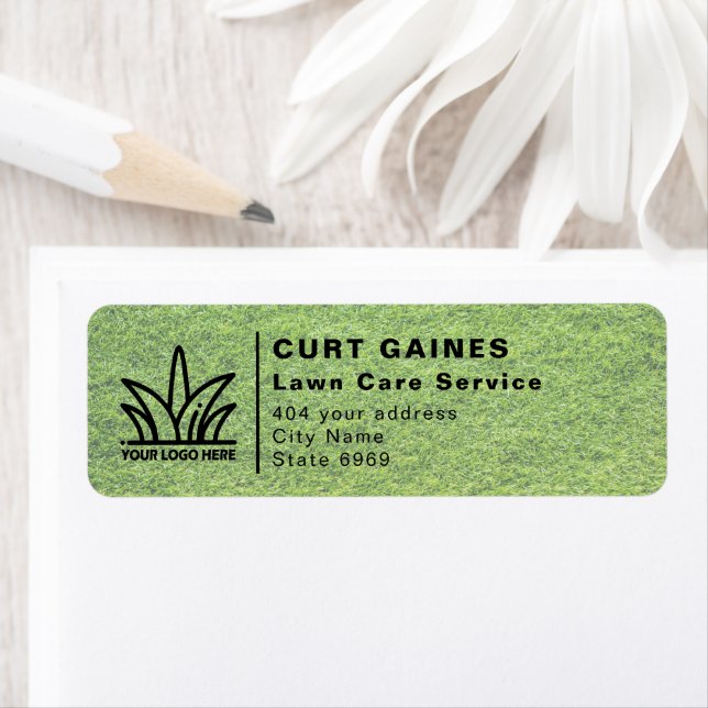 Your Logo Business | Lawn Care Service Label (Insitu)