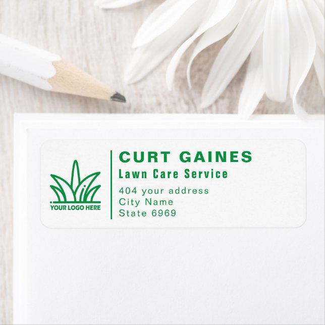 Your Logo Business | Lawn Care Service Label (Insitu)