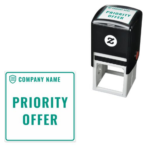 Your Logo Business  Multipurpose Two Line Self_inking Stamp