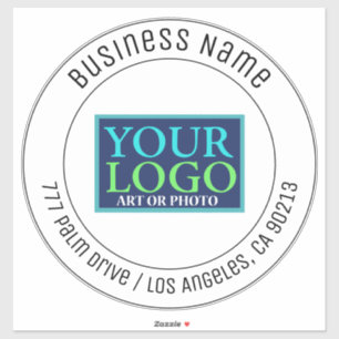 Your Logo, Business Name, Address, or Any Text Sticker