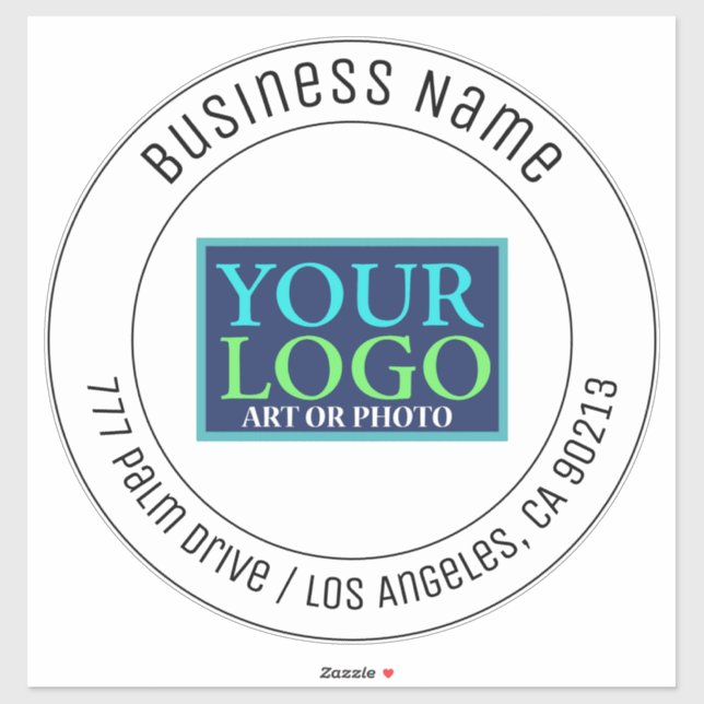 Your Logo, Business Name, Address, or Any Text Sticker (Sheet)
