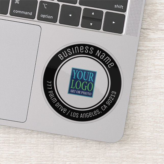 Your Logo, Business Name, Address, or Any Text Sticker (Detail)