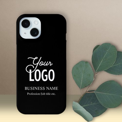 Your Logo  Business Name Etc Customizable Text iPhone 15 Case