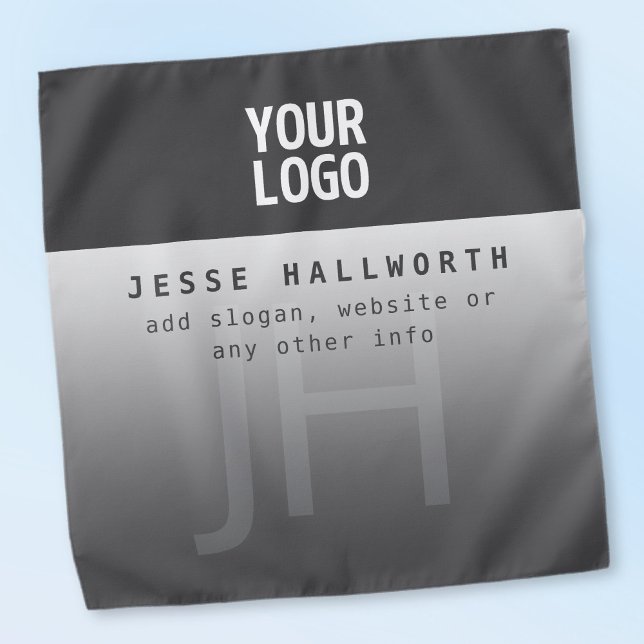 Your Logo, Business Name & Monogram  Bandana (Creator Uploaded)