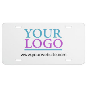 Your Logo, Business Name Promo, DIY Message License Plate