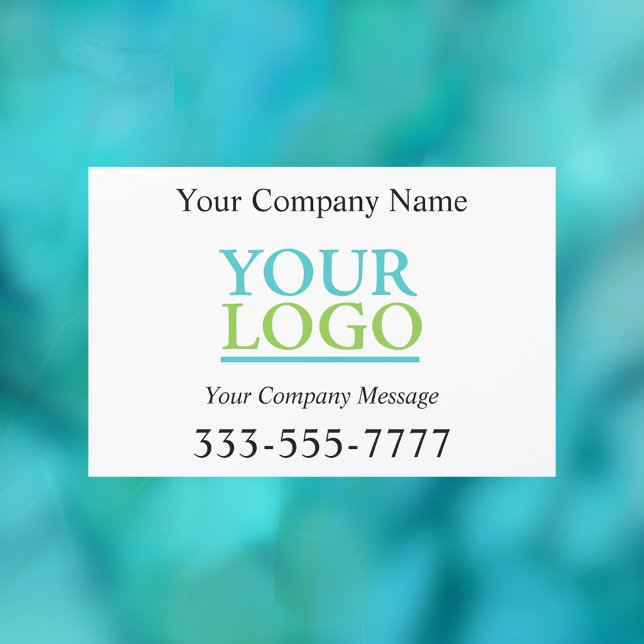 Your Logo, Business Name Promo, DIY Message, White Car Magnet (Creator Uploaded)