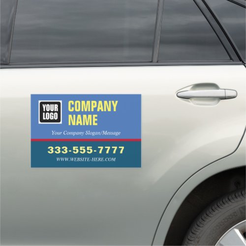 Your Logo Business Name Promo Message Info Vs 2 Car Magnet