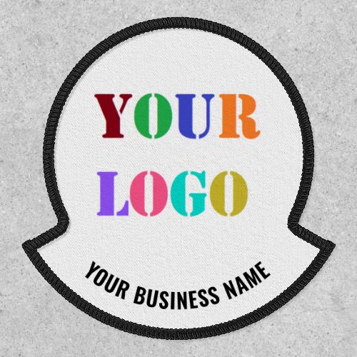 Your Logo Business Name Text Promotional Patch