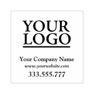 Your Logo, Business Name, Website, Phone Rubber Stamp