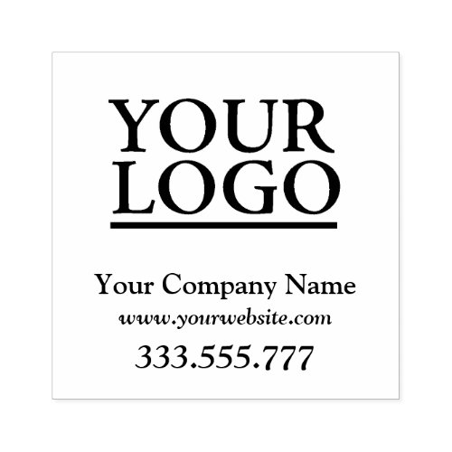 Your Logo Business Name Website Phone Rubber Stamp