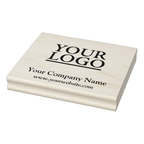 Your Logo Business Name  Website Promo Rubber Stamp