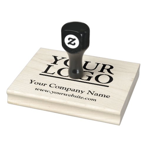 Your Logo Business Name Website Rubber Stamp