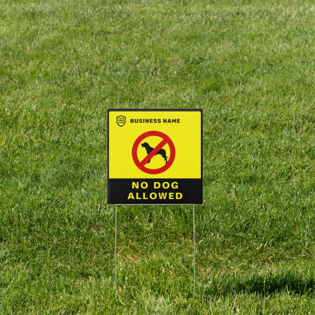 Your Logo Business | No Dog Allowed Sign  (Insitu)