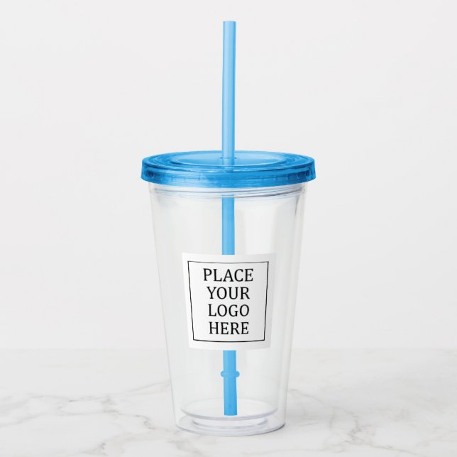 Your Logo Business Professional Office Acrylic Tumbler (Front)