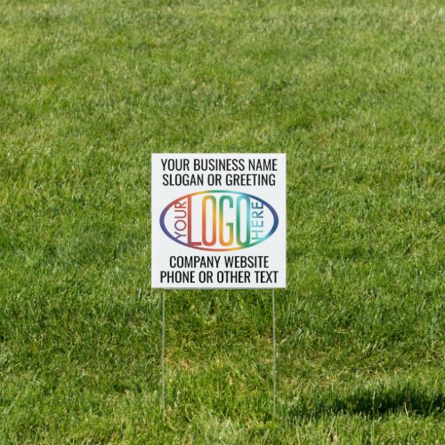 Your Logo Business Promotional Square Yard Sign