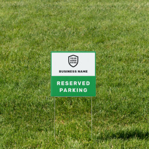 Your Logo Business Reserved Parking Sign