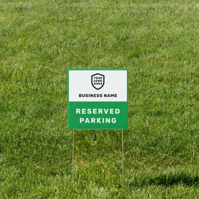 Your Logo Business | Reserved Parking Sign  (Insitu)