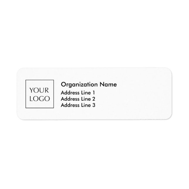 Your Logo Business Return Address Label (Front)