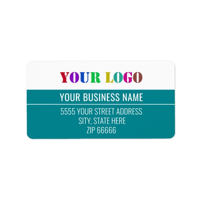 Your Logo Business Return Address Labels Template (Front)